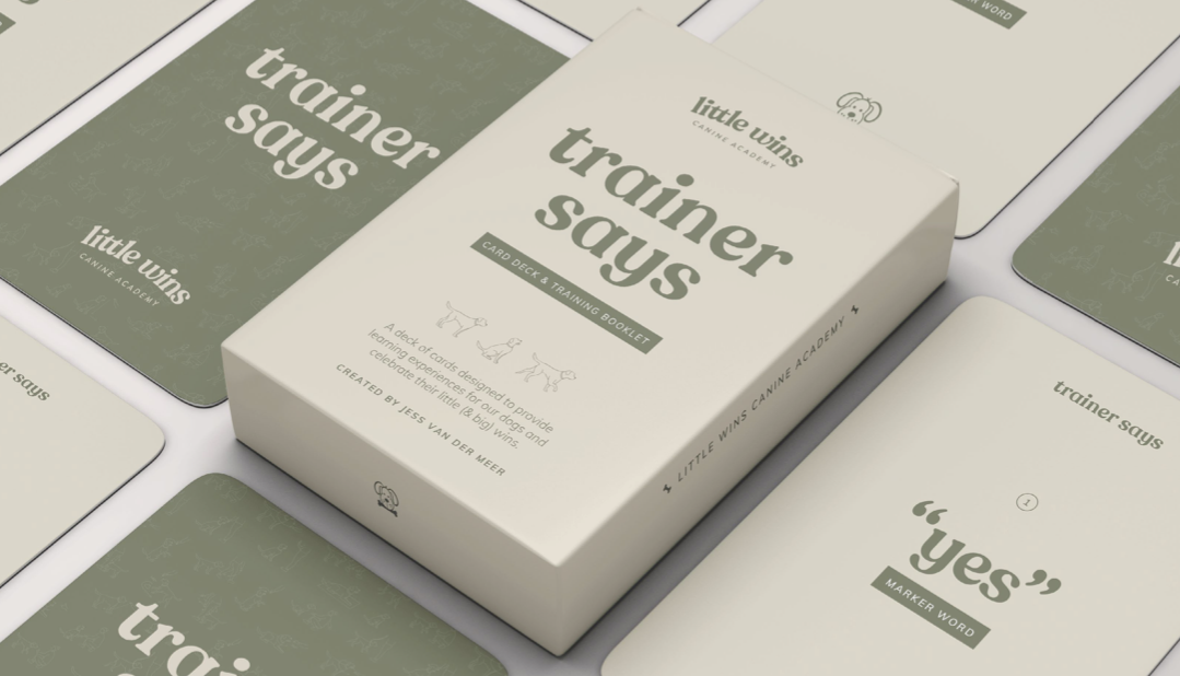 'Trainer Says' Dog Training Card Deck